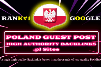 do SEO premium poland guest post on high da polish blog with dofollow backlinks