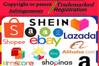trademark,copyright,patent infringement removal etsy,shopify,aliexpress,amazon