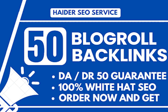 do SEO da50 homepage dofollow blogroll sidebar footer backlinks