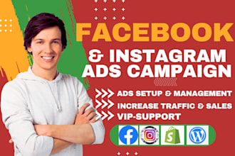 setup and manage facebook ads campaign,run instagram ad,fb advertising,marketing