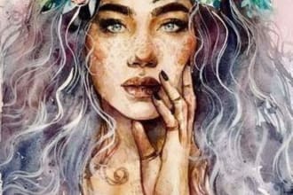 paint a watercolor or oil portrait painting from your photos