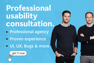 provide professional usability testing consultation