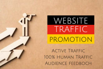 do organic USA,german website traffic to increase sales