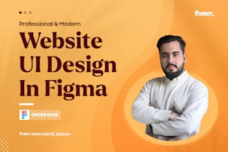 design professional and modern website UI design in figma