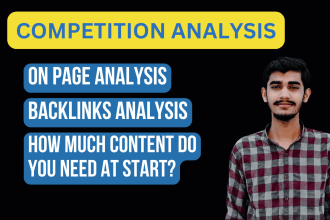 do competition analysis and create on page and off page strategy