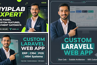 develop custom laravel erp CRM and pos web application