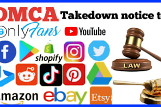 send dmca takedown notice to remove copyright content,google onlyfans, instagram