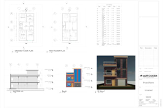 do architectural, plumbing and electrical plans in revit,autocad for city permit