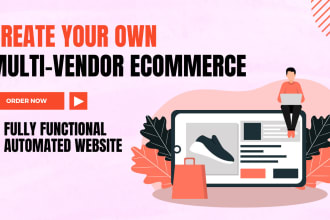 custom multi vendor ecommerce website, online store website, multi vendor store