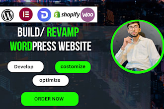 design, redesign, customize or revamp wordpress website
