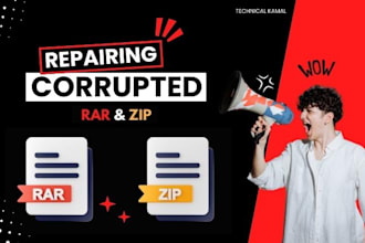 file archive repair specialist fix corrupted rar and zip files