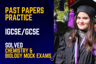 assist in igcse and gcse biology and chemistry past paper practice