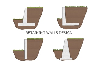 design retaining wall basement wall and gabion wall design
