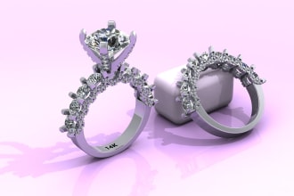 do jewelry cad designing, rings, and pendants for 3d print