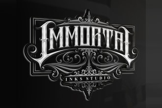 create logo for tattoo studio and tattoo artist
