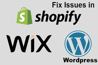 help you with wordpress, shopify, and PHP websites