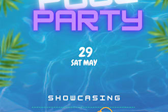 design party brochure, poster and flyer