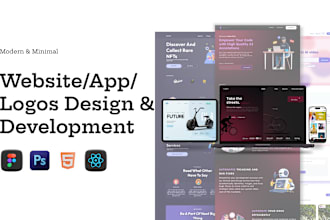 do awesome website ui ux design, figma website design, figma design website