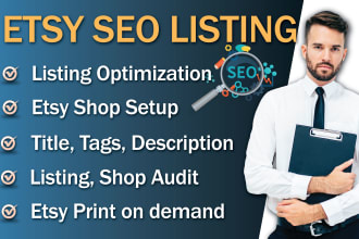 optimize etsy seo listing to rank and boost etsy sale, etsy shop setup