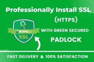 install SSL certificate and fix green padlock issues