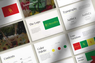 create a luxury logo, brand kit, and brand guidelines