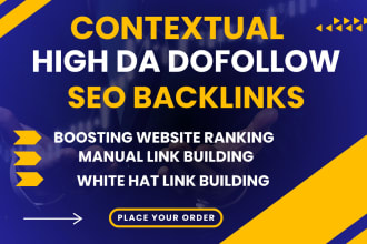 offer contextual high da dofollow seo backlinks