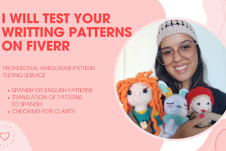 test your written crochet pattern