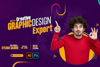 be your photoshop, illustrator and graphic designer expert