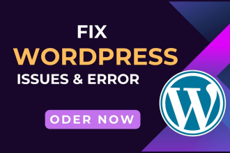fix wordpress issues, errors and fix elementor pro wordpress website