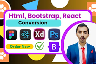 convert figma to HTML PSD to HTML figma to react