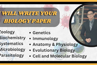 write you scientific articles in biology