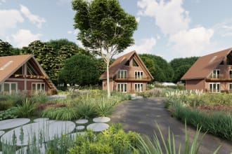 3d model and do architectural visualization of any scale project