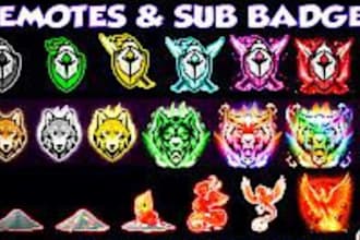 create,sub badges,subscriber badges,twitch,emotes badges,