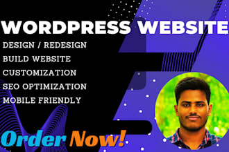 build , design , clone , mobile friendly wordpress website