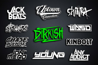 make dj, music, band, rap rock, hip hop, producer, typography or company logo