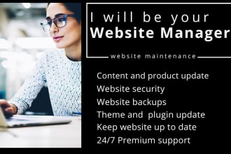 manage your wordpress website