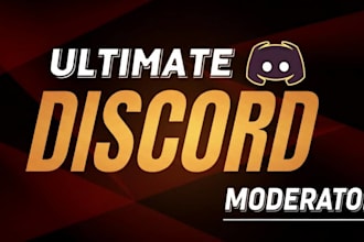 be your expert discord admin, moderator, community manager for any business