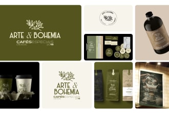 create a modern logo design and visual identity for your brand