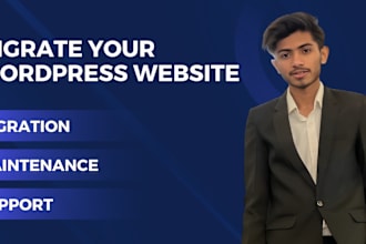 do wordpress website migration, backup, support, and update wordpress web