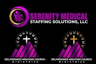 design trendy church or business logo