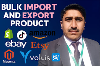 do bulk import and export products on shopify tiktok etsy ebay ecwid volusion