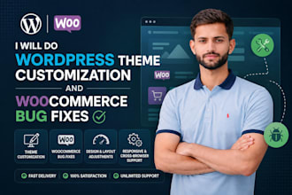 do wordpress theme customisation and woocommerce bug fixes