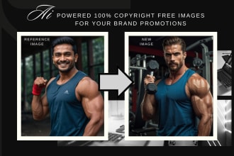 create copyright free images for your brand promotions using a reference image