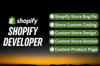 shopify bug fix, shopify developer, shopify coder, shopify custom coding