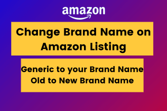 change your brand name or fix the brand name error on amazon listing