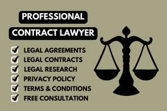 be your lawyer, paralegal, legal contract, operating agreements, nda