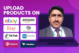 upload products on tiktok shop, ebay, etsy, shopify, woocommerce, wix, amazon