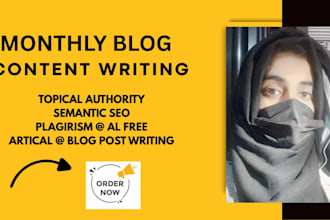 write SEO optimized blog posts using semantic  strategy