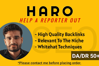 boost your website SEO with high quality haro backlinks