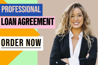 write a strong business loan, personal loan agreement